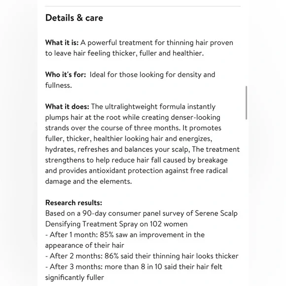 Oribe Serene Scalp Densifying Treatment Spray - Picture 6 of 6